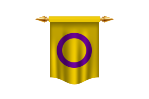 Intersex Flag Royal Banner flag