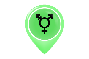 Israeli Transgender Flag Map Pin Icon flag