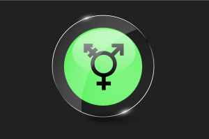 Israeli Transgender Flag Glossy Round Button flag