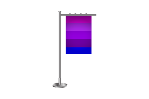 3d Jennifer Pellinen's Transgender Standing Flag flag