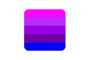 Jennifer Pellinen's Transgender Flag Square Rounded Shape flag