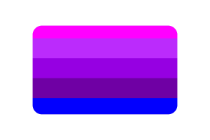 Jennifer Pellinen's Transgender Flag rounded Rectangle Vector Illustration flag