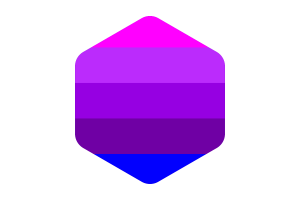 Jennifer Pellinen's Transgender Flag Rounded Hexagon Shape flag