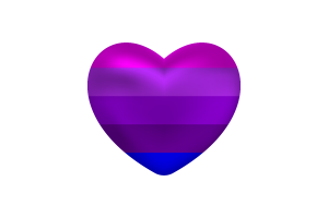 Love of Jennifer Pellinen's Transgender Heart Shape flag