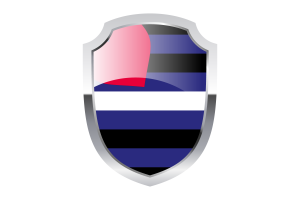 Leather pride Shield Logo flag