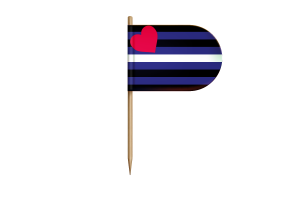 Leather pride Flag for Desk, Table flag