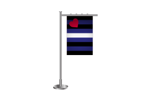 3d Leather pride Standing Flag flag