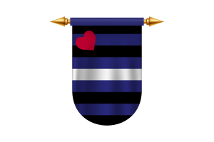 Leather pride Flag Emblem Vector Images flag