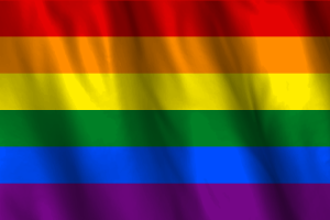 Nationale Flagge von LGBT flag