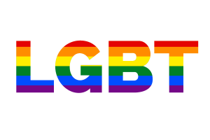 LGBT Textkunst flag
