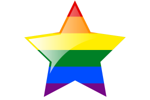LGBT-Flagge Stern-Icon flag