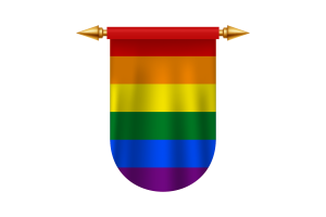 LGBT-Flagge Emblem Vektor Bilder flag