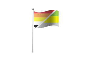 Waving Flag of Lithromantic flag
