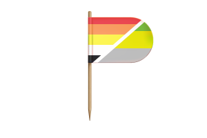 Lithromantic Flag for Desk, Table flag