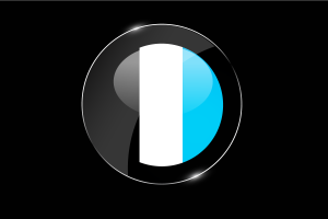 Mascic Flag Glossy Round Button flag