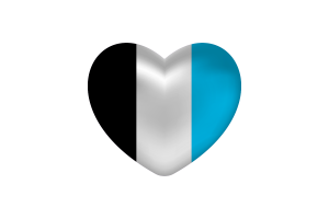 Love of Mascic Heart Shape flag