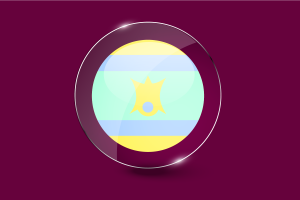 Nofinsexual Flag Glossy Round Button flag