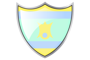 Shield with Flag of Nofinsexual flag