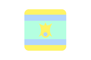 Nofinsexual Flag Square Rounded Shape flag