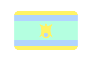 Nofinsexual Flag rounded Rectangle Vector Illustration flag