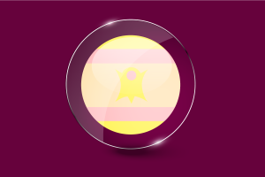 Nominsexual Flag Glossy Round Button flag