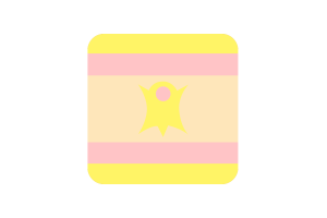 Nominsexual Flag Square Rounded Shape flag