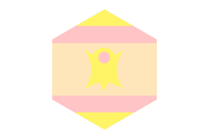 Nominsexual Flag Hexagon Shape flag