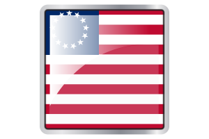 Betsy Ross Flag Square icon flag