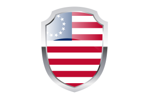 Betsy Ross Shield Logo flag