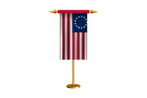 Betsy Ross Ceremonial Flag Vector Free flag