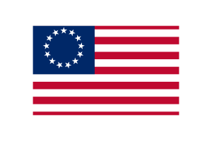 Betsy Ross Flag Vector Illustration flag