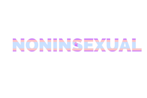 Sztuka Tekstowa Noninsexual flag