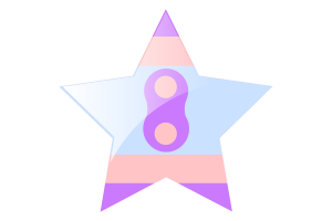Ikona gwiazdy flagi Noninsexual flag