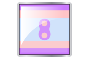 Kwadratowa ikona flagi Noninsexual flag