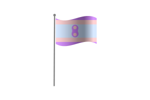 Powiewająca flaga Noninsexual flag
