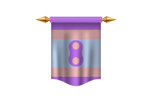 Królowski baner flagi Noninsexual flag