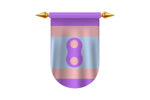 Wektorowe obrazy emblematu flagi Noninsexual flag
