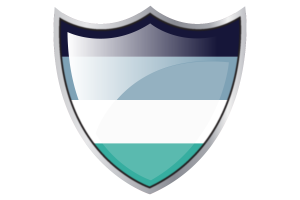 Shield with Flag of Oriented Aroace flag