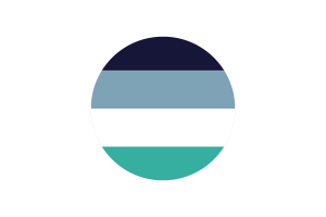 Oriented Aroace Flag Circle Vector Free flag