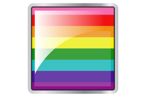 Rainbow Flag Square icon flag