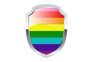 Rainbow Shield Logo flag