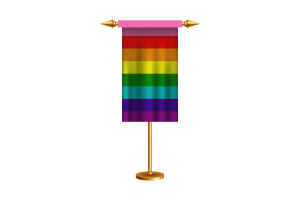 Rainbow Ceremonial Flag Vector Free flag