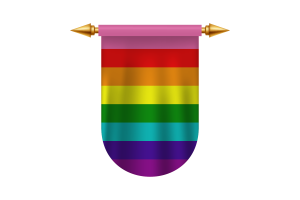 Rainbow Flag Emblem Vector Images flag