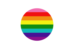 Rainbow Flag Circle Vector Free flag