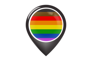 Poc Pride Flag Map Pin Icon flag