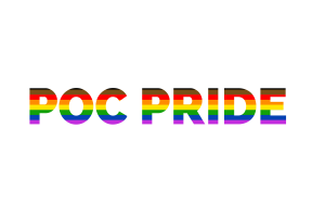 Poc Pride Text Art flag
