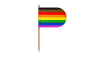Poc Pride Flag for Desk, Table flag