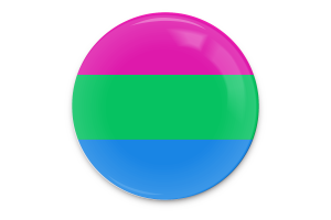 Wektorowa sztuka flagi poliseksualnej flag