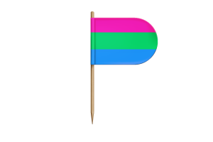 Flaga Poliseksualna na biurko, stół flag