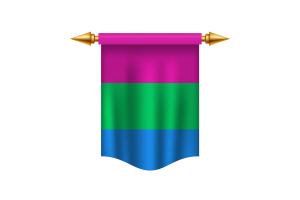 Flaga Poliseksualna królewski baner flag